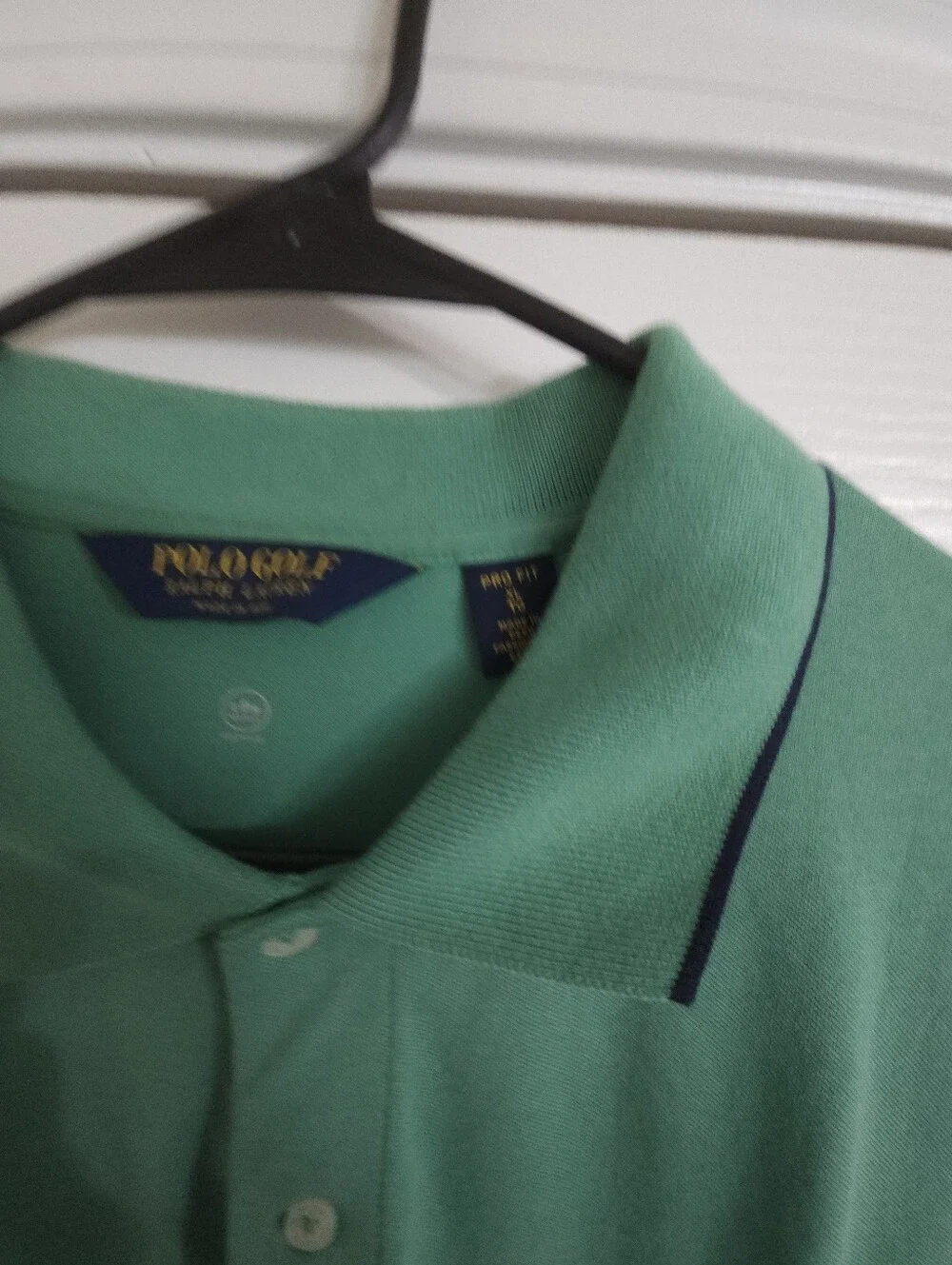 Polo by Ralph Lauren Men’s Mint Green Polo with Navy Pony